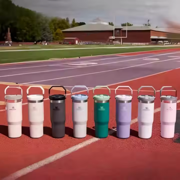 2025 New Style Stainless Steel Tumbler with Lid Straw Flip Water Bottle Vacuum Insulated Reusable Coffee Cup Leak Resistant - Image 6