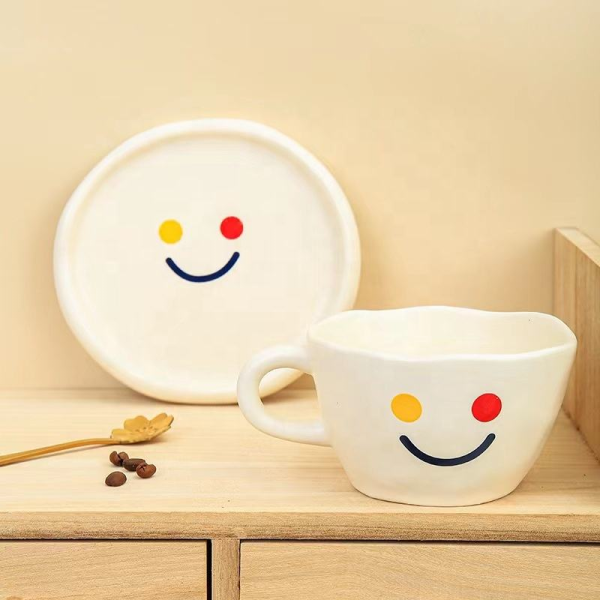 Wholesale Custom Ceramic Coffee Mug Cute Sublimation Design for Tea Sets