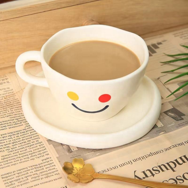 Wholesale Custom Ceramic Coffee Mug Cute Sublimation Design for Tea Sets