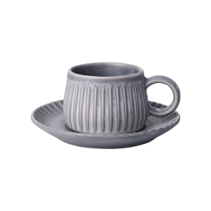 Coffee cup and saucer series with simple and unique patterns