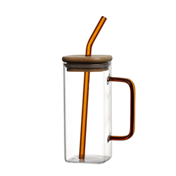 Borosilicate Glass Cup with Handle 330ML