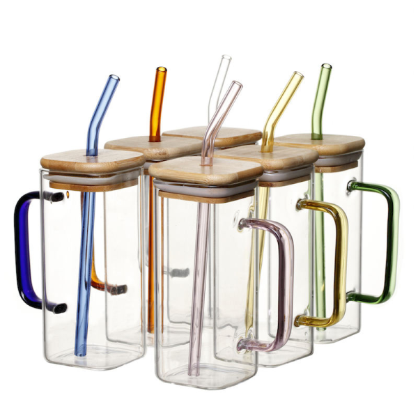 Borosilicate Glass Cup with Handle 330ML