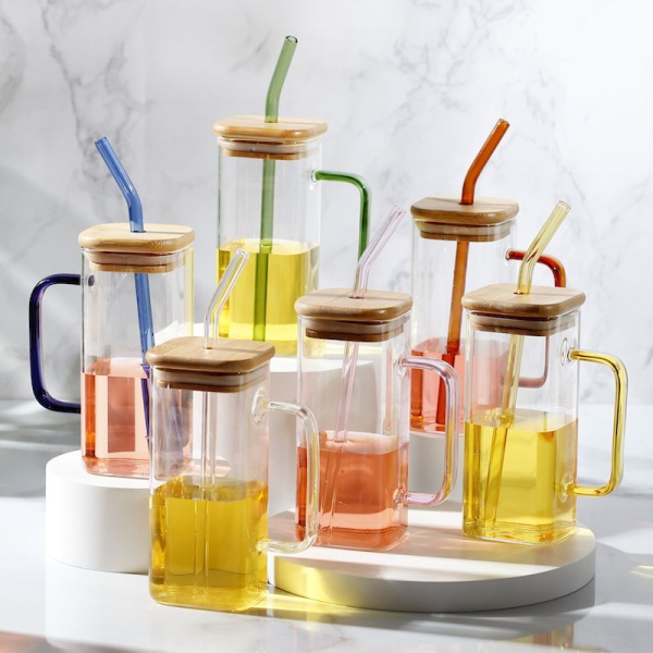 Borosilicate Glass Cup with Handle 330ML