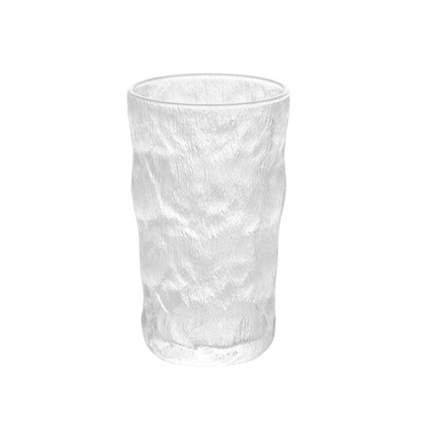 2-1-11 Cup Ins High-looking Glacier Pattern Glass Water Cup 10oz Beer Mug