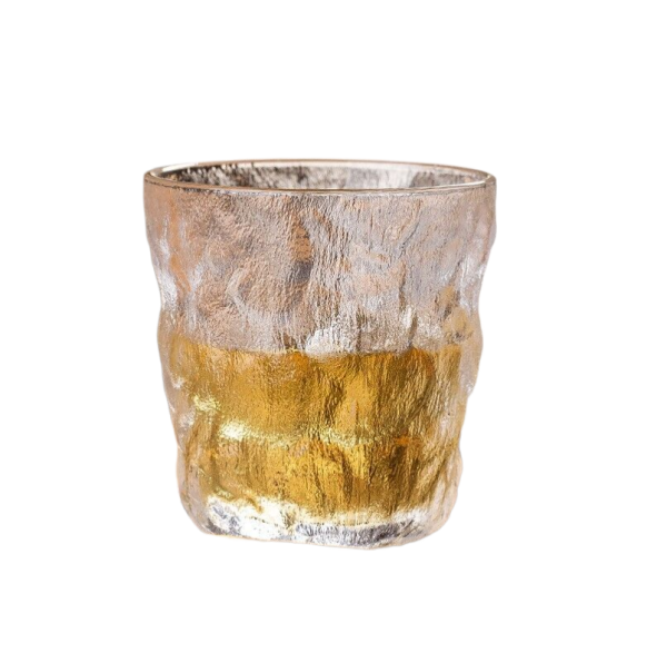 2-1-11 Cup Ins High-looking Glacier Pattern Glass Water Cup 10oz Beer Mug