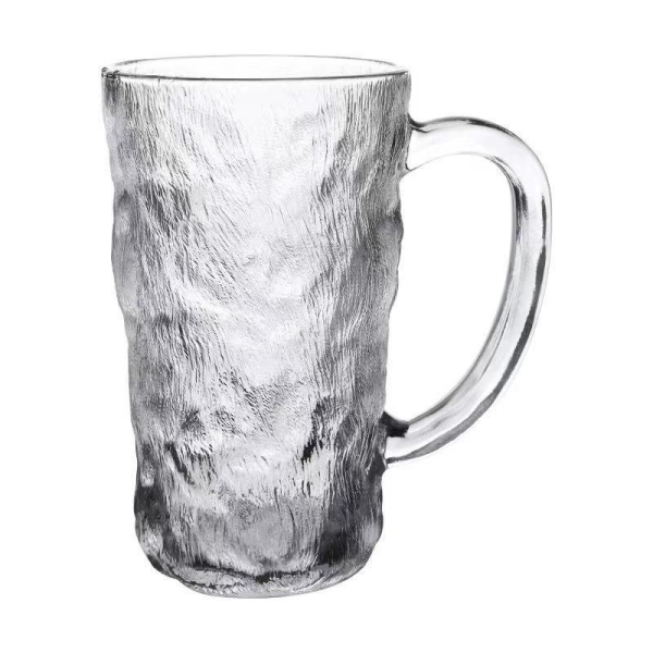 Glacier pattern with handle ins style high value cup frosted coffee beverage cup