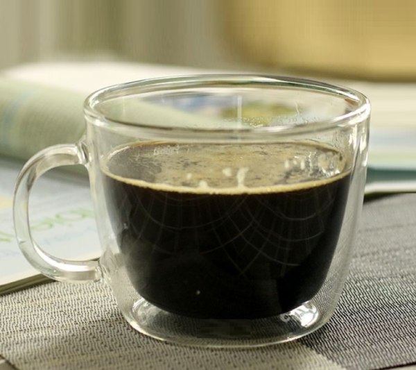 Wholesale 450ml Heat Resistant Double Wall Glass Juice Cup Borosilicate Glass Coffee Cup Tea Milk Cup