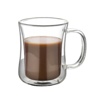 7 oz 12 oz heat resistant double wall glass coffee glass tea cup set glass