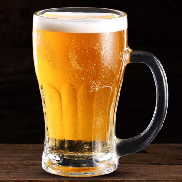Wholesale 16oz Beer Glass Mug Beer Mug Glass Stein Tumbler with Handle
