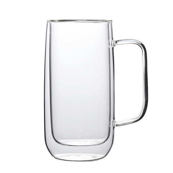 Wholesale 360ml Double Wall Glass Juice Cup Borosilicate Glass Coffee Mug Tea Milk Cup