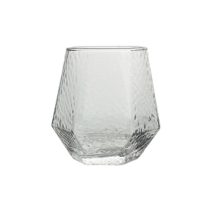 Wholesale Elegant Stemless Party Wine Glass Hexagonal Whiskey Glass