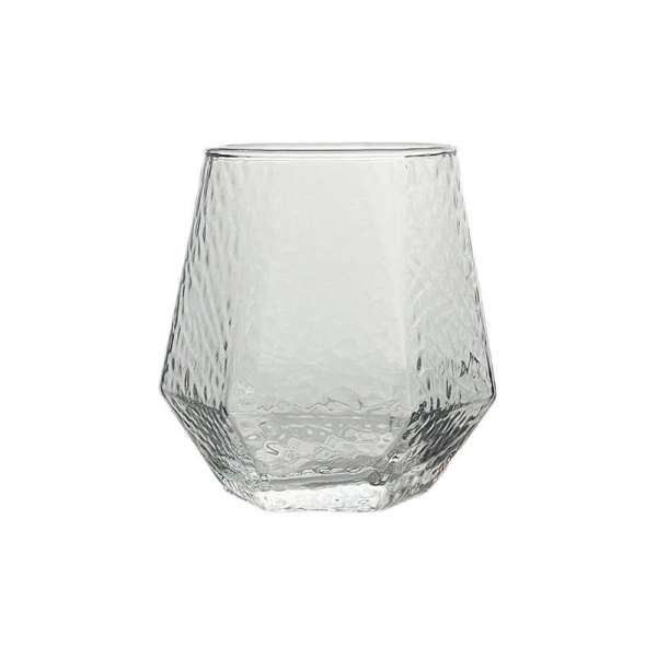 Wholesale Elegant Stemless Party Wine Glass Hexagonal Whiskey Glass
