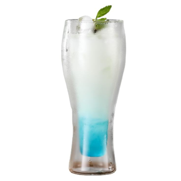 Wholesale 10oz Double Wall Glass Juice Cup Borosilicate Glass Coffee Cup Tea Cup