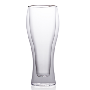 Wholesale 10oz Double Wall Glass Juice Cup Borosilicate Glass Coffee Cup Tea Cup