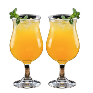 Wholesale Glass Goblet Cup Tulip Shaped Wine Glasses Juice Glass for Hotel and Restaurant