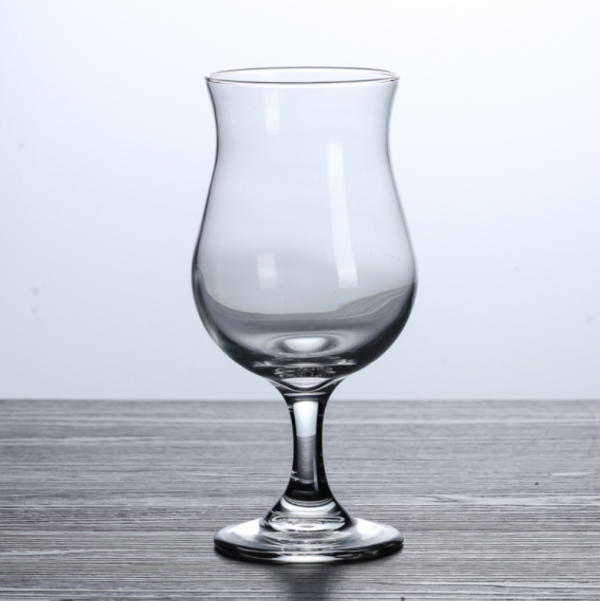 Wholesale Glass Goblet Cup Tulip Shaped Wine Glasses Juice Glass for Hotel and Restaurant