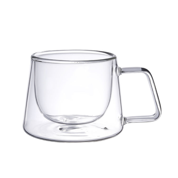 Best Selling Heat Resistant Double Walled Coffee Glass Mugs Double Wall clear Glass Coffee Cup