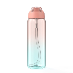Bpa Free Plastic Clear Transparent Colored Plastic Drinking Bottle