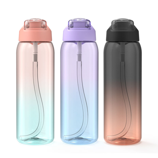 Bpa Free Plastic Clear Transparent Colored Plastic Drinking Bottle