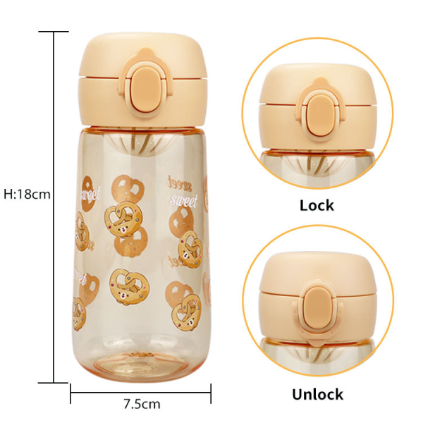 Custom Logo Free Sample Gift Plastic Water Bottle With Lid for Children