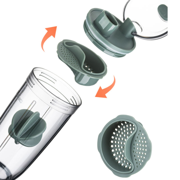 Gym Shaker Bottle for Protein Nutrition Milkshake Mixing Shaker Cup Wire Whisk Balls