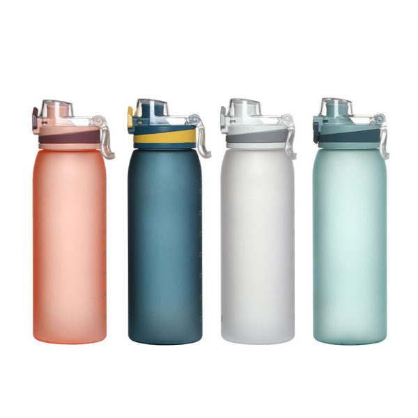 Eco Friendly Clear Colorful Narrow Mouth 30Oz Plastic Sports Drink Water Bottle