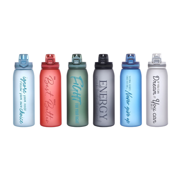 Eco Friendly Clear Colorful Narrow Mouth 30Oz Plastic Sports Drink Water Bottle