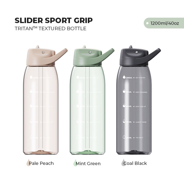 Leak Proof 40oz 1 Litre clear Tritan Plastic Water Coffee Drink Bottles