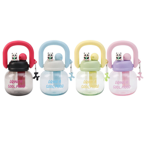 Customizable 800ml Portable Large Capacity Straw Tumbler with Tea/Water Separator
