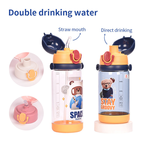 Leak Proof Girls Drink Bottle Classic Summer Student Cute Cartoon