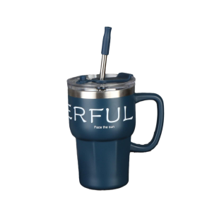 Insultaled Stainless Steel Tumblers Coffee Tumbler with Lid and Straw