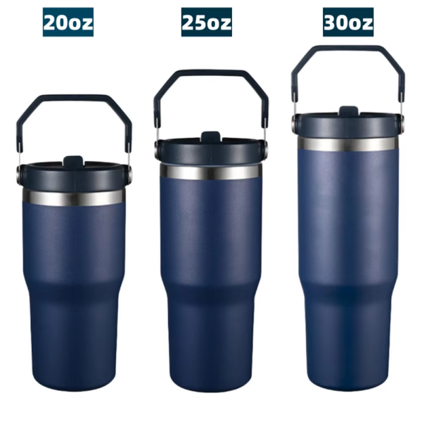 Portable UV Printing Powder Coated Coffee Tumbler Cup With Fancy New Design