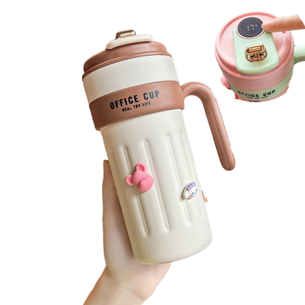 Smart LED Temperature Display Direct Drinking Water Bottle Stainless Steel Tumbler