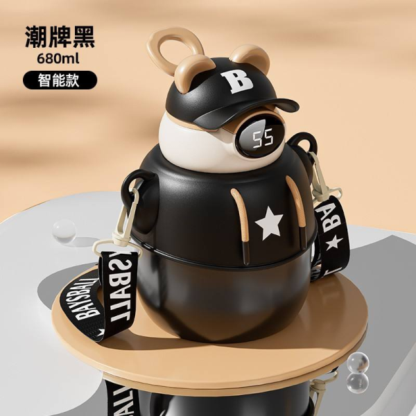 Hooded Bear High Quality Portable Stainless Steel Insulated Vacuum Bottle