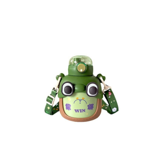 Portable cute cartoon sports fitness water bottle direct drinking stainless steel water bottle