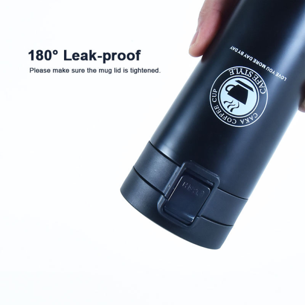 Stainless steel coffee cup double-layer insulated cup custom sports water bottle