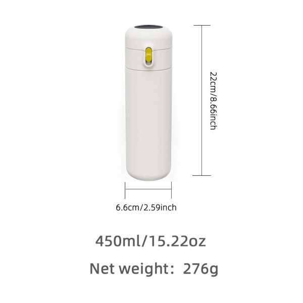 450ml Digital Led Double Wall Stainless Steel Vacuum Insulated Thermos Flask
