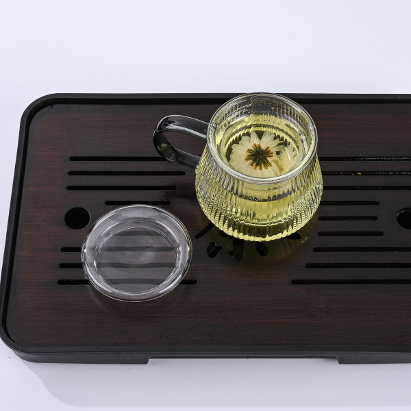 Glass Tea Cups with Strainer and Lid Heat Resistance Borosilicate Glass Teacups