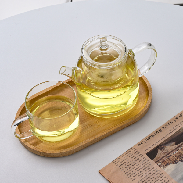 Glass Teapot Gift Set With Removable Glass Infuser and Lid