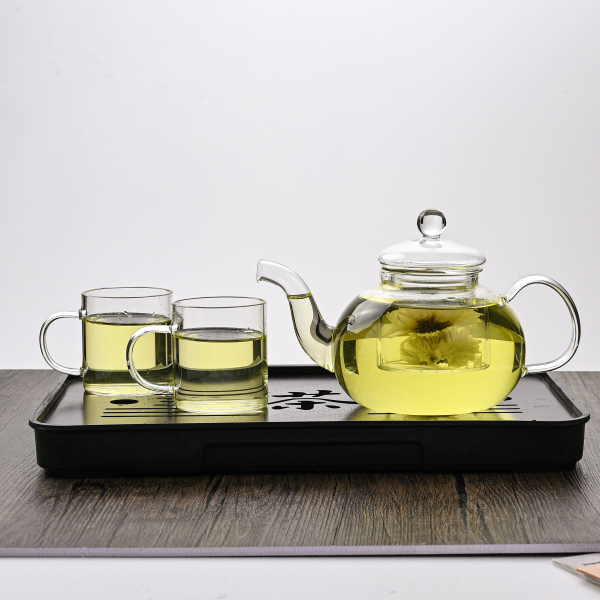 Wholesale Glass Teapot Set Cup Coffee Glass Cup Tea Set