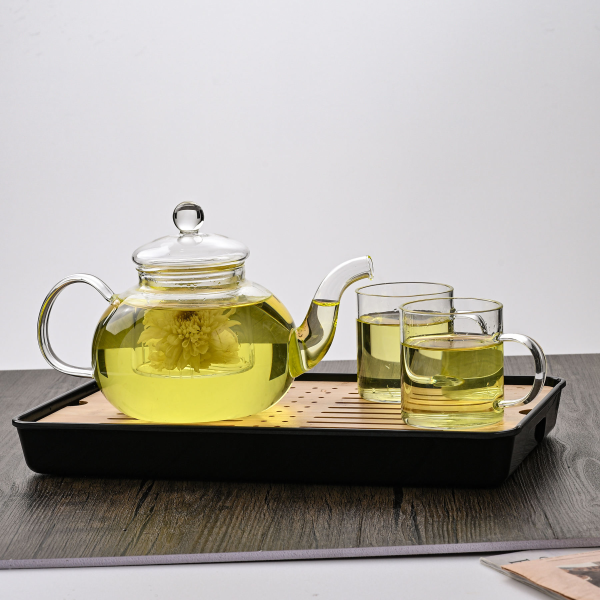Wholesale Glass Teapot Set Cup Coffee Glass Cup Tea Set