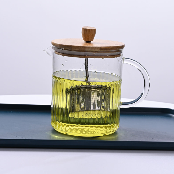 1200ml Personalized Tea Steeper Easy Simple Tea Brewing Glass Teapot with Strainer Filter Lid