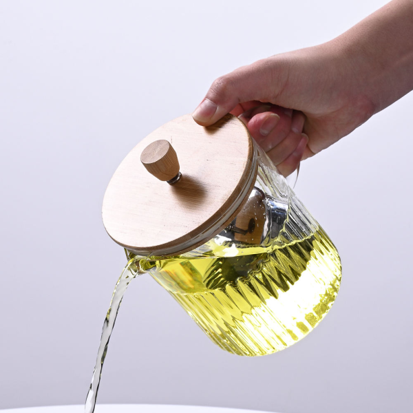1200ml Personalized Tea Steeper Easy Simple Tea Brewing Glass Teapot with Strainer Filter Lid