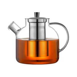 Glass Teapot With Removable Infuse GlassTea Pot Hand Made Crafted Glass Tea Kettle