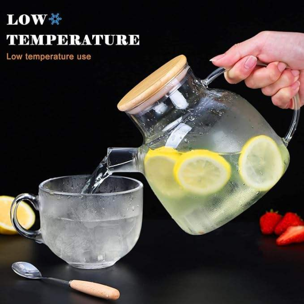Hand Made Clear Glass Teapot Glass Pots Clear Teapots With Infuser Kettle Teapot