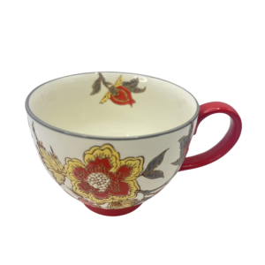 Under Glaze Color Handpainted Flower Ceramic Mugs Coffee Cups Tea Cup Set