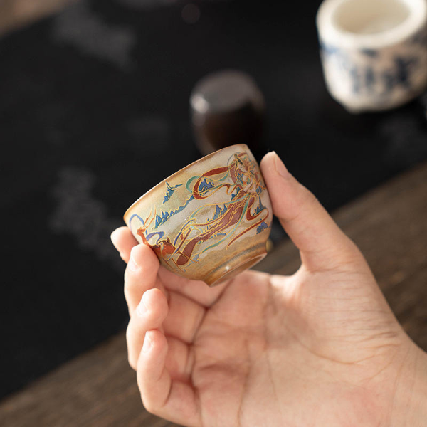 Retro Master Cup Tea Drinking Household Kung Fu Small Tea Bowl