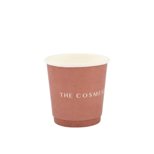 Disposable hot drink double-walled biodegradable paper coffee cups wholesale