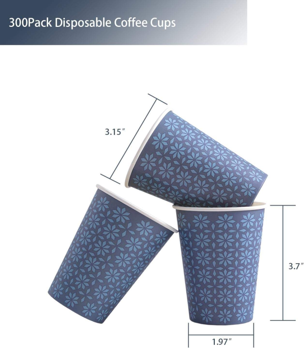 Disposable hot drink double-walled biodegradable paper coffee cups wholesale