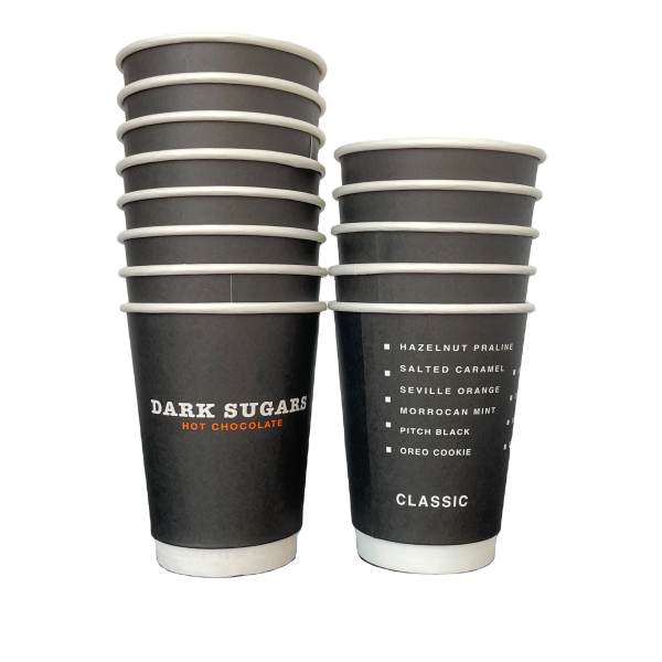 Disposable Kraft Coffee Cups Ripple Wall Paper Cups for Hot Cold